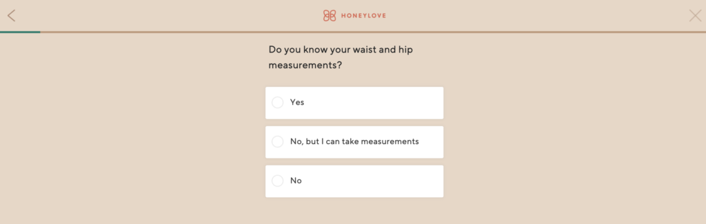 honeylove sizing quiz