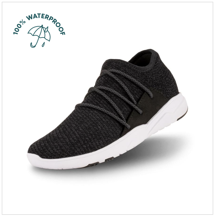 Black cloth with white sole Men's Vessi Cityscape Sneaker