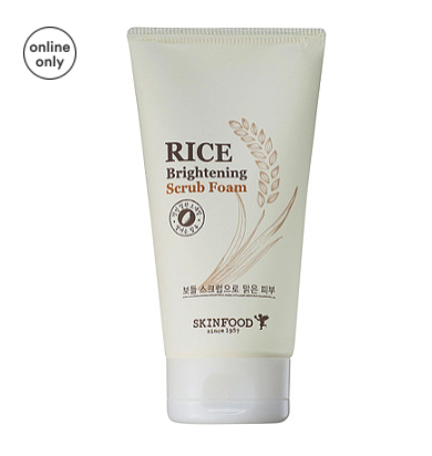 5.1 oz Skinfood Rice Brightening Scrub Foam ($14)
