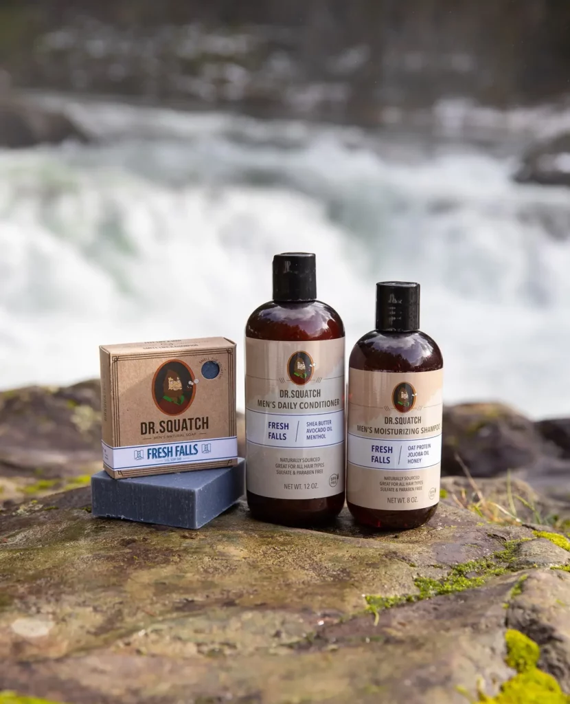 Dr. Squatch Men's Natural Bar Soap - Fresh Full Routine - Natural Shampoo  and Conditioner, Aluminum-free Deodorant, Soap Gripper, and Saver - Fresh