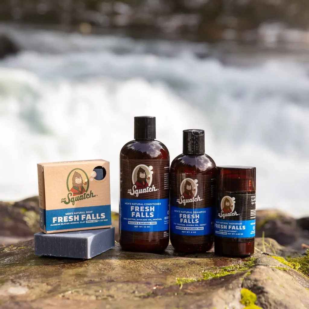 Dr. Squatch Men's Natural Bar Soap - Fresh Full Routine - Natural Shampoo  and Conditioner, Aluminum-free Deodorant, Soap Gripper, and Saver - Fresh