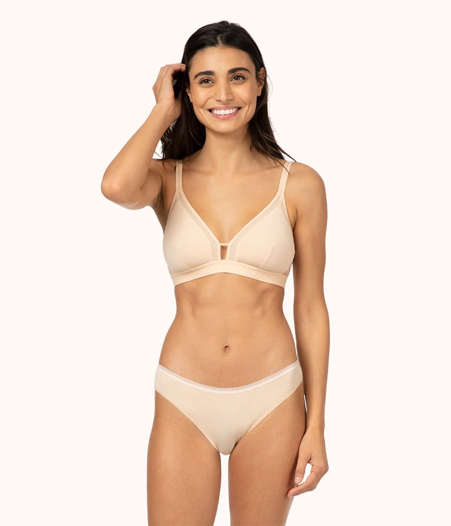 All.You. LIVELY Busty Mesh Trim Maternity Bralette - Toasted Almond Size 1  - Conseil scolaire francophone de Terre-Neuve et Labrador