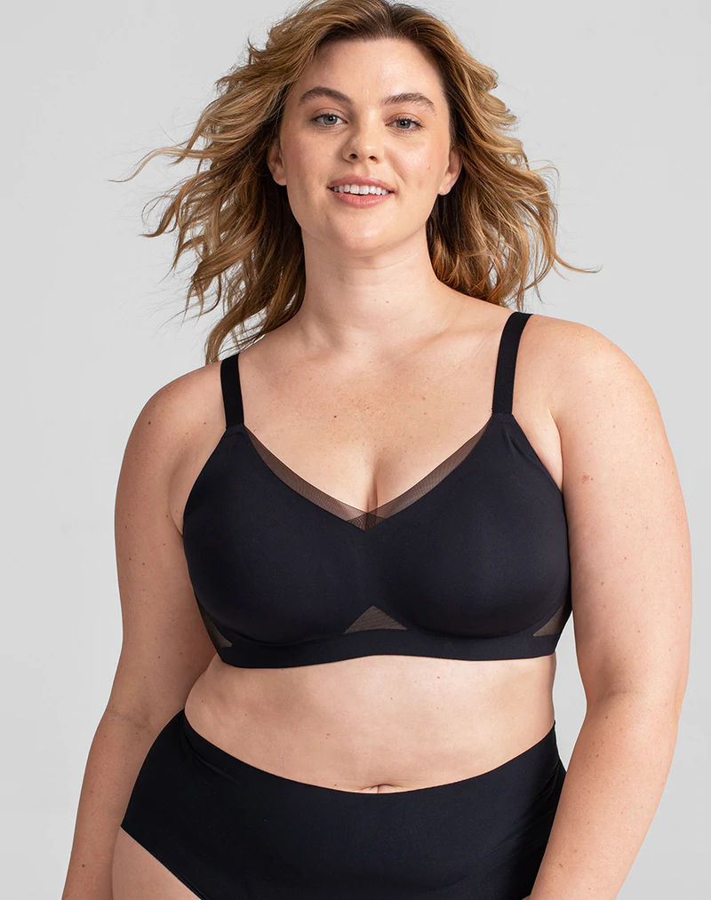 Honeylove LiftWear V-Neck Bra Black 3X - $54 - From Laura