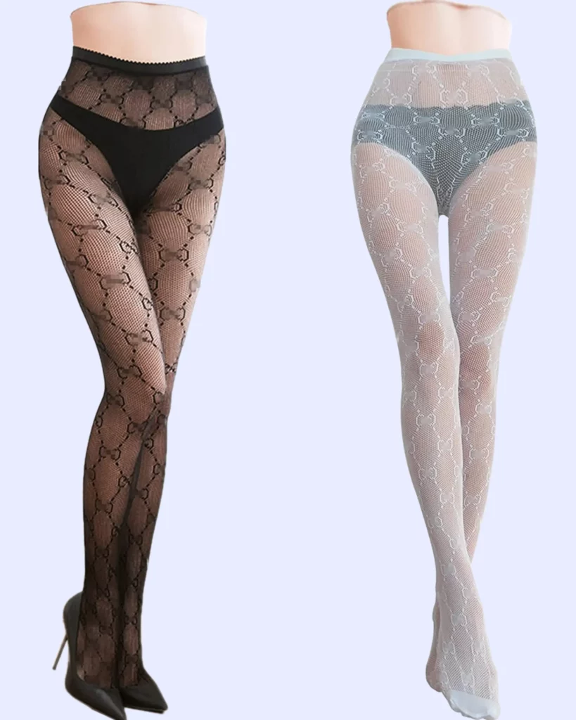 What is Socksmate Custom Fashion Women Gucci's-Lv'ss Fishnet Sexy