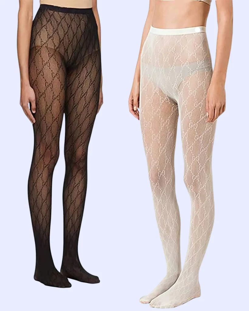 GUCCI GG Supreme fishnet tights