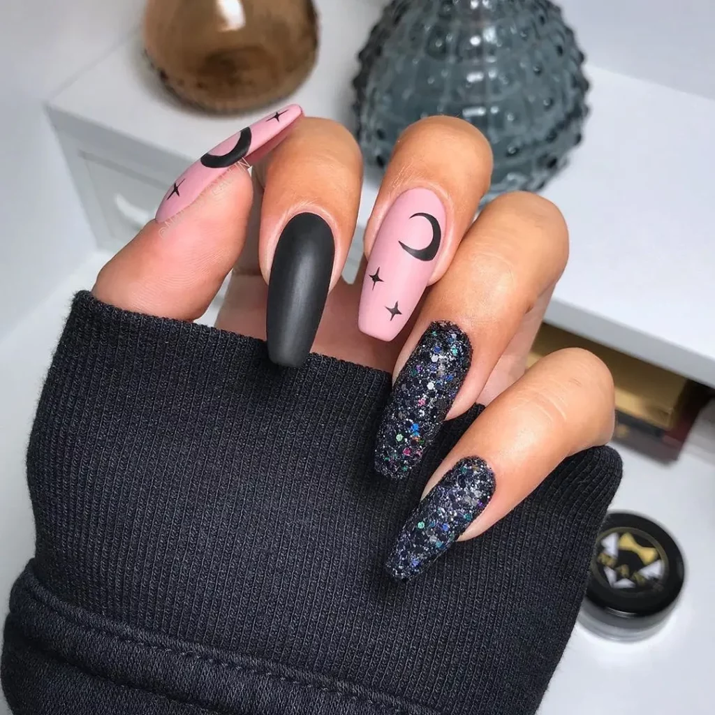 34 Black nails ideas