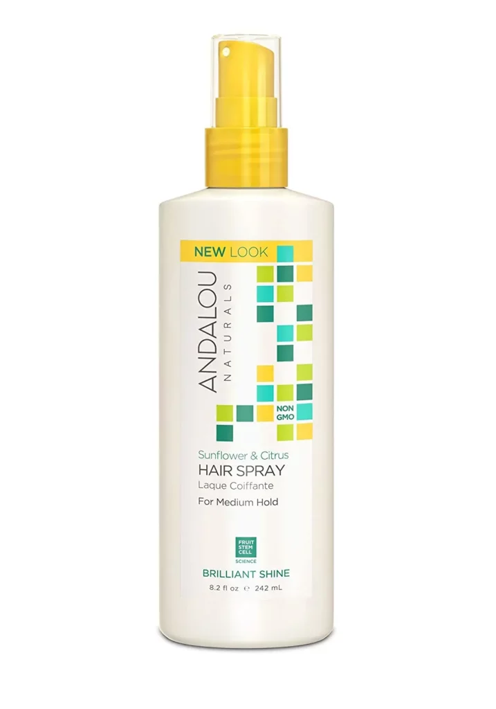 Best Natural Hairsprays #1 Andalou Naturals Brilliant Shine Hairspray 