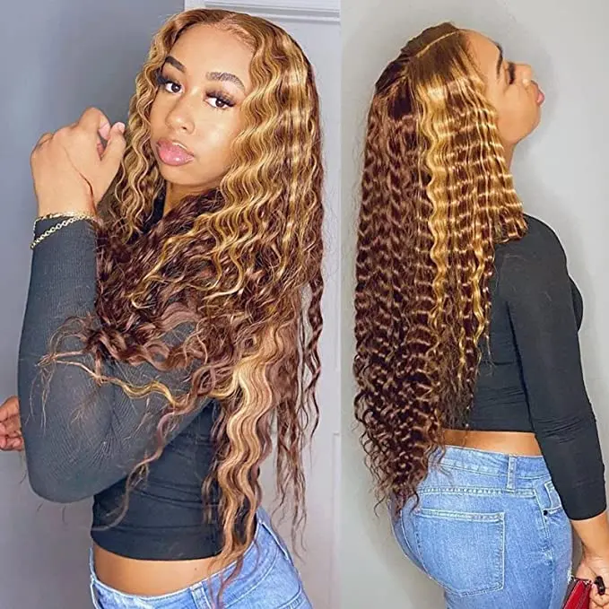 BLY Highlight Human Hair Lace Front