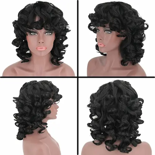 ELIM Short Curly Kinky Wigs