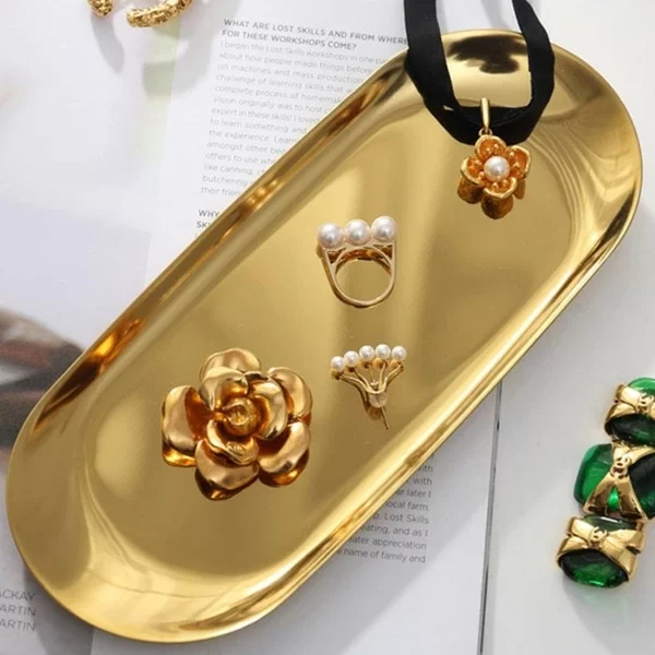 SheIn Gold Jewelry Storage Tray