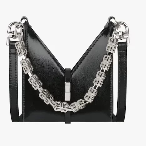 Givenchy Micro Cut Out bag in Box leather with chain