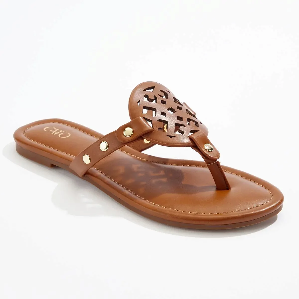 Cato Medallion Thong Sandals