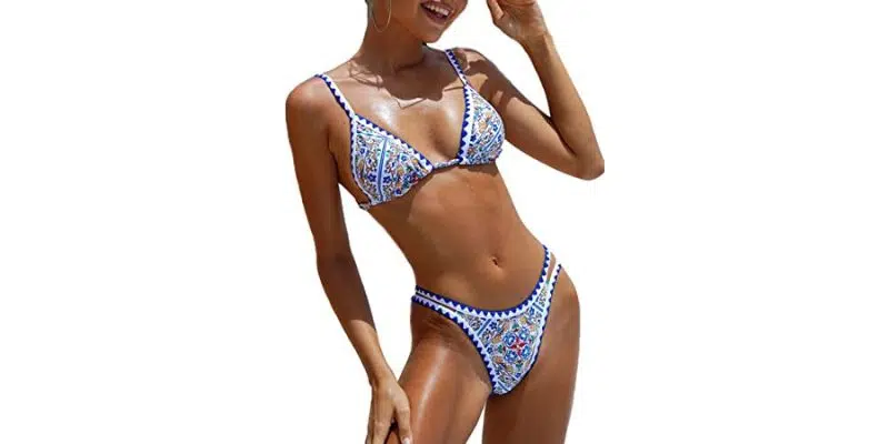 Bikinix Women's Sexy Thong Micro Bikini Set