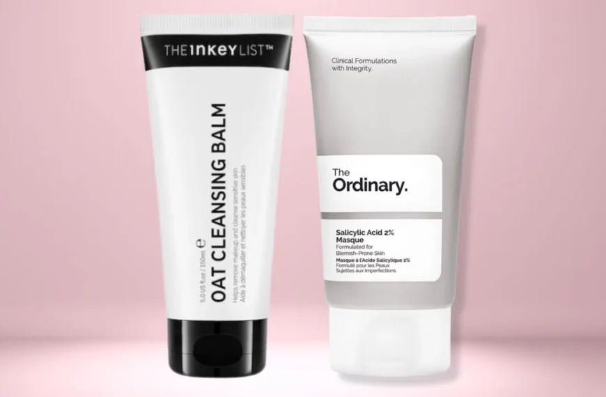 the inkey list oat cleansing balm and the ordinary salicylic acid