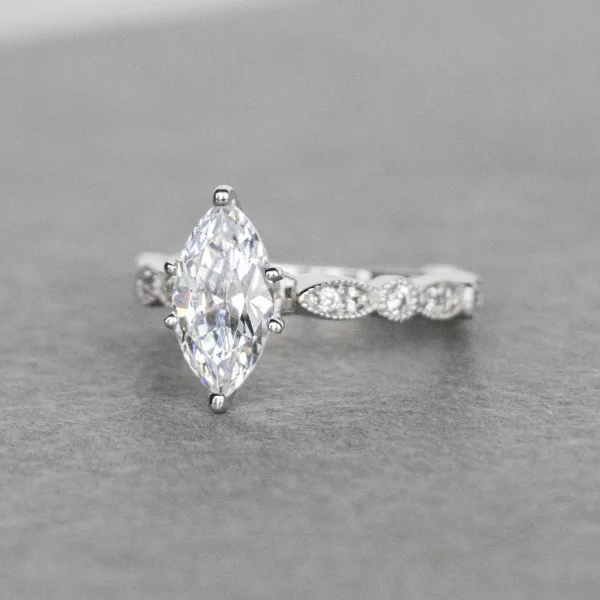 Infinite Love Marquise Cut Engagement Ring