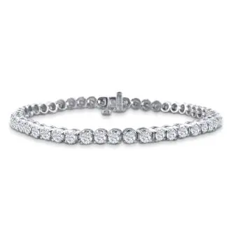 Super Jeweler 3 ½ Carat Diamond Tennis Bracelet