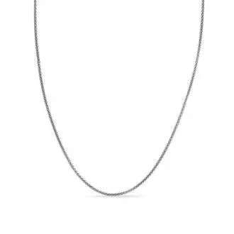Super Jeweler 925 Sterling Silver 3.5mm Popcorn Chain Necklace 