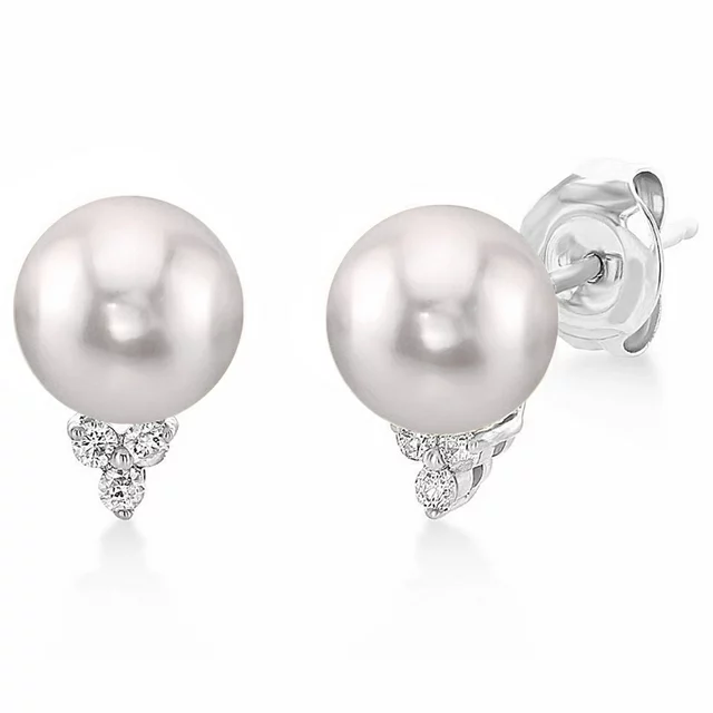 Akoya Pearl & Diamond Grace Earrings
